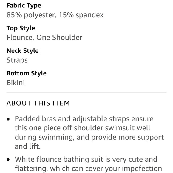 Ruffle Off Shoulder Swimsuit Floral Print - Picture 7 of 8